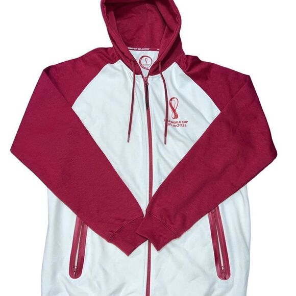 2022 World Cup Zip Up Hoodie Size Large - Picture 2 of 5